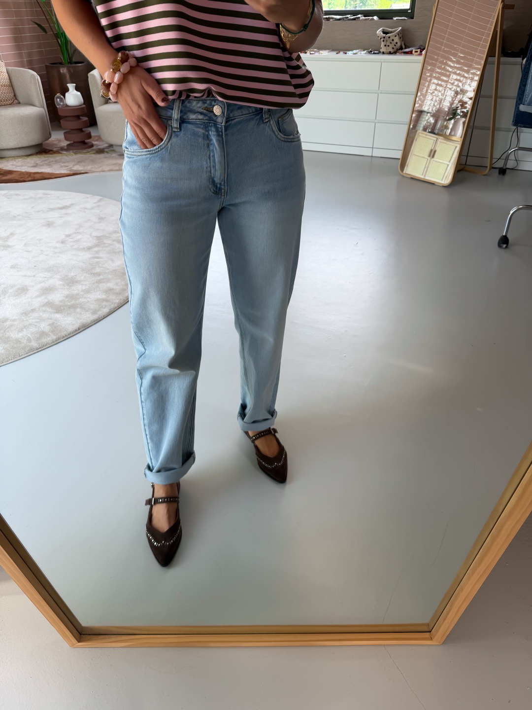 Lucy mom jeans lichtblauw